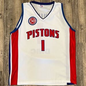 Vintage Chauncey Billups Detroit Pistons Jersey Adult Mens L 50th Anniversary